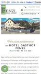 Mobile Screenshot of hotelgasthof-fenzl.de