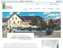 Tablet Screenshot of hotelgasthof-fenzl.de